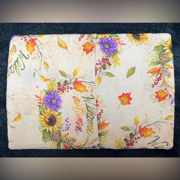 Hand Crafted Mug Rug Coaster Embroidered Cotton Fabric Padded Absorbs Liquid - Picture 3 of 5